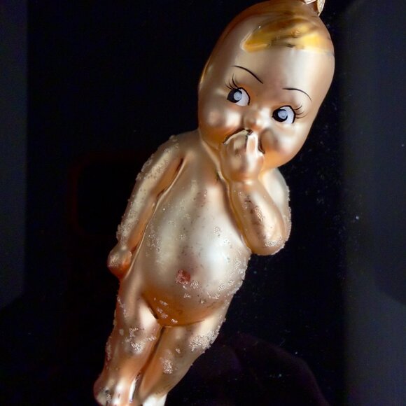 Christopher Radko Retired 'BABYKINS' Kewpie Doll Glass Ornament 1996 - Picture 5 of 6